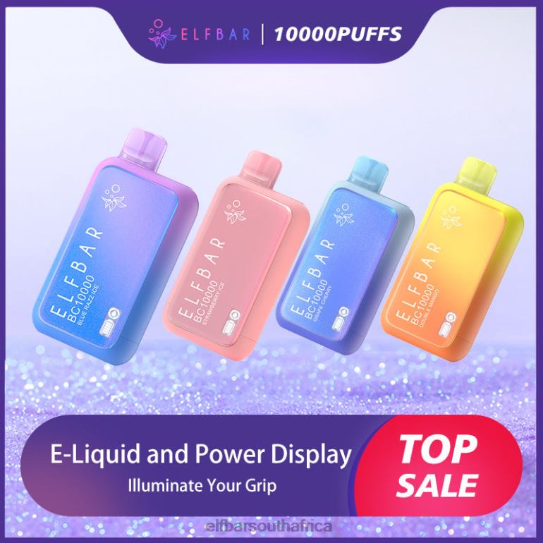 B8D2Z10 ELFBAR Best Flavor Disposable Vape BC10000 Top Sale Blue Razz Ice