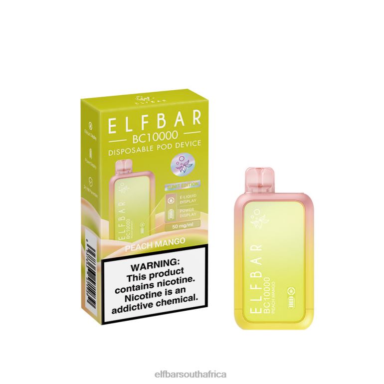 B8D2Z12 ELFBAR Best Flavor Disposable Vape BC10000 Top Sale Peach Mango