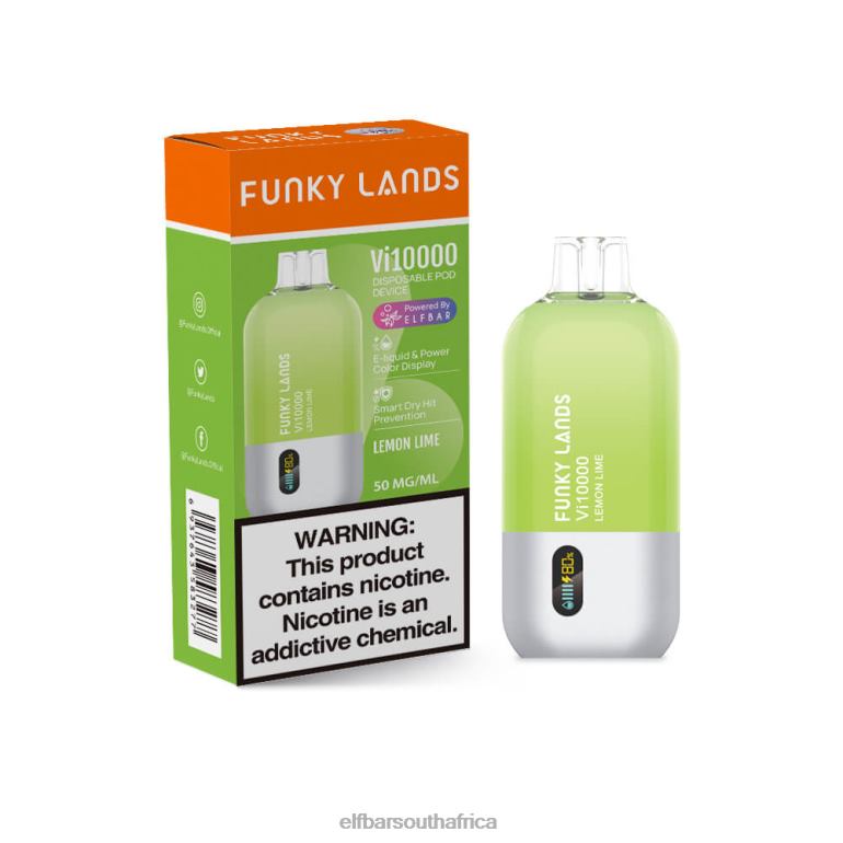 B8D2Z156 ELFBAR Funky Lands Best Flavor Disposable Vape Vi10000 Iced Series Cranberry Grape Duo Ice