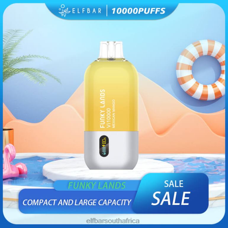 B8D2Z157 ELFBAR Funky Lands Best Flavor Disposable Vape Vi10000 Top Sale Mexican Mango