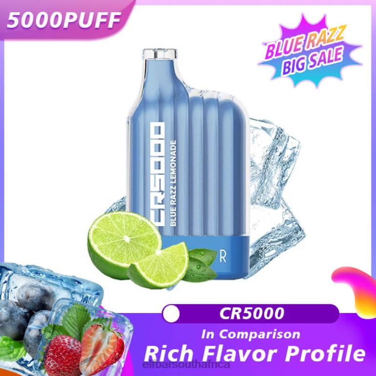 B8D2Z19 ELFBAR Best Flavor Disposable Vape CR5000 Blue Razz Blue Razz Lemonade