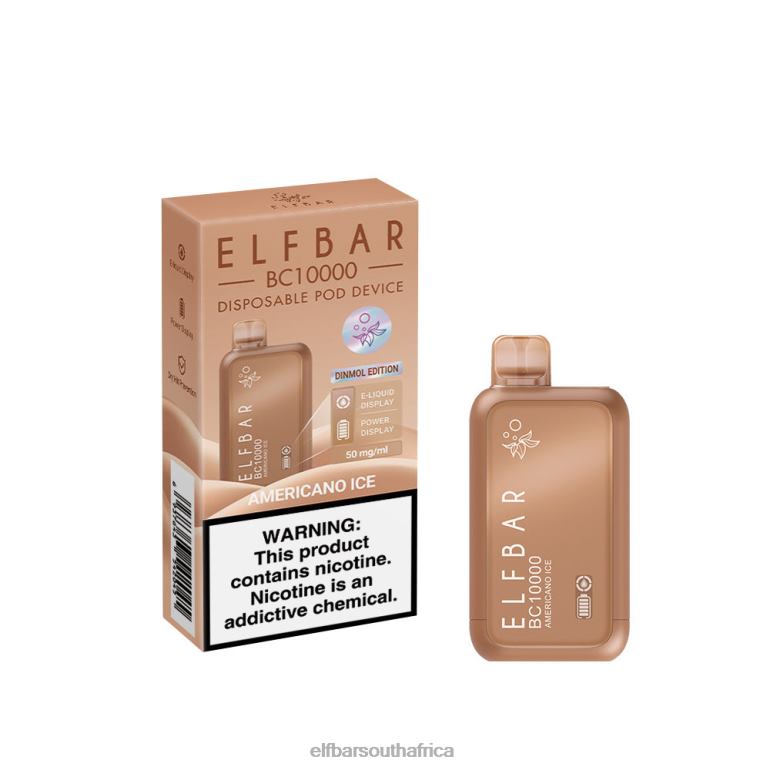 B8D2Z47 ELFBAR Disposable Vape New BC10000 10000Puffs Americano Ice