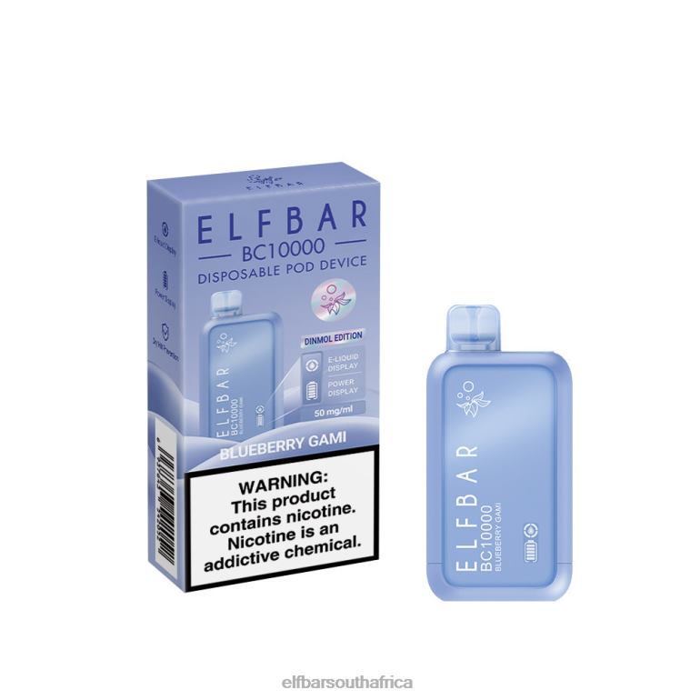 B8D2Z49 ELFBAR Disposable Vape New BC10000 10000Puffs Blueberry Gami
