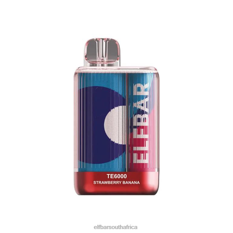 B8D2Z81 ELFBAR Disposable Vape TE6000 Puffs Strawberry Banana