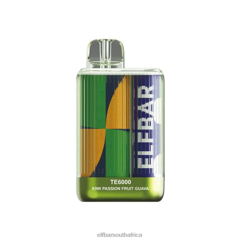 B8D2Z84 ELFBAR Disposable Vape TE6000 Puffs Kiwi Passion Fruit Guava