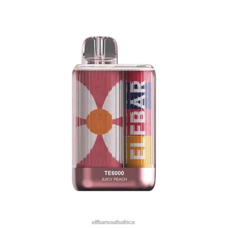 B8D2Z85 ELFBAR Disposable Vape TE6000 Puffs Juicy Peach