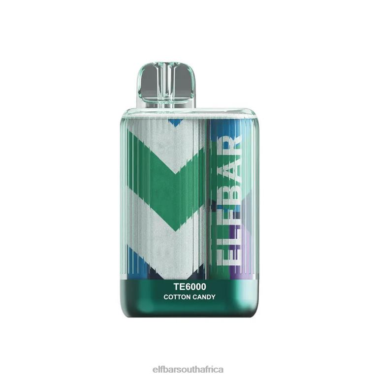 B8D2Z88 ELFBAR Disposable Vape TE6000 Puffs Cotton Candy