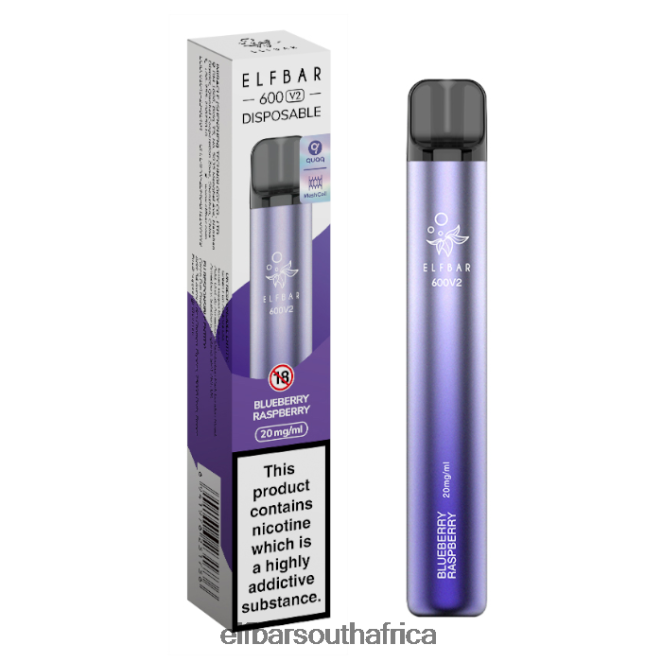 ELFBAR 600V2 Disposable Vape - 20mg 402LXZ16 Blueberry Raspberry