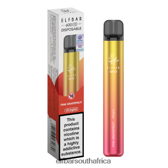 ELFBAR 600V2 Disposable Vape - 20mg 402LXZ19 Pink Grapefruit