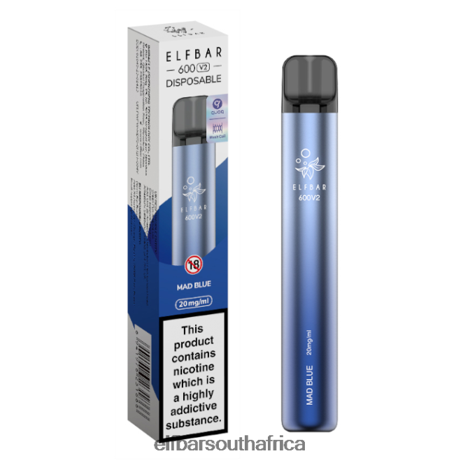 ELFBAR 600V2 Disposable Vape - 20mg 402LXZ20 Mad Blue