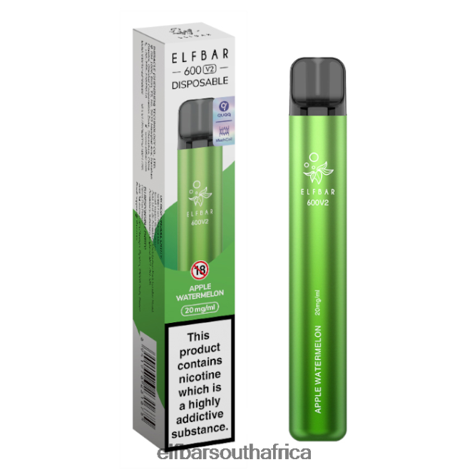 ELFBAR 600V2 Disposable Vape - 20mg 402LXZ21 Apple Watermelon