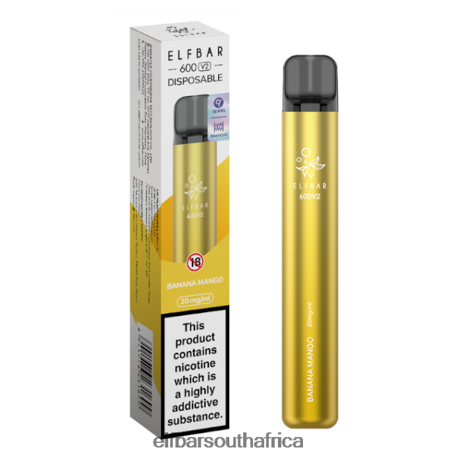 ELFBAR 600V2 Disposable Vape - 20mg 402LXZ22 Banana Mango