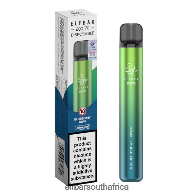 ELFBAR 600V2 Disposable Vape - 20mg 402LXZ23 Blueberry Kiwi
