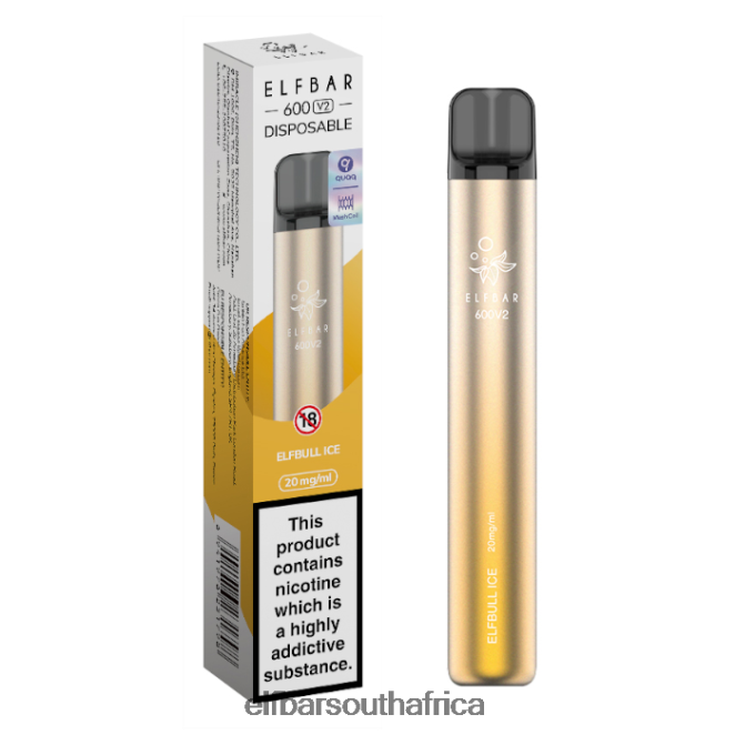 ELFBAR 600V2 Disposable Vape - 20mg 402LXZ28 Elfturbo Ice