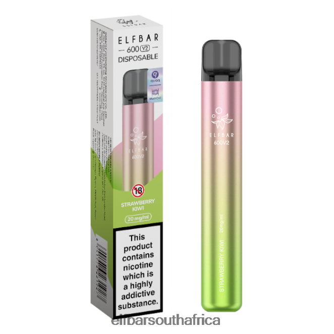 ELFBAR 600V2 Disposable Vape - 20mg 402LXZ3 Strawberry Kiwi