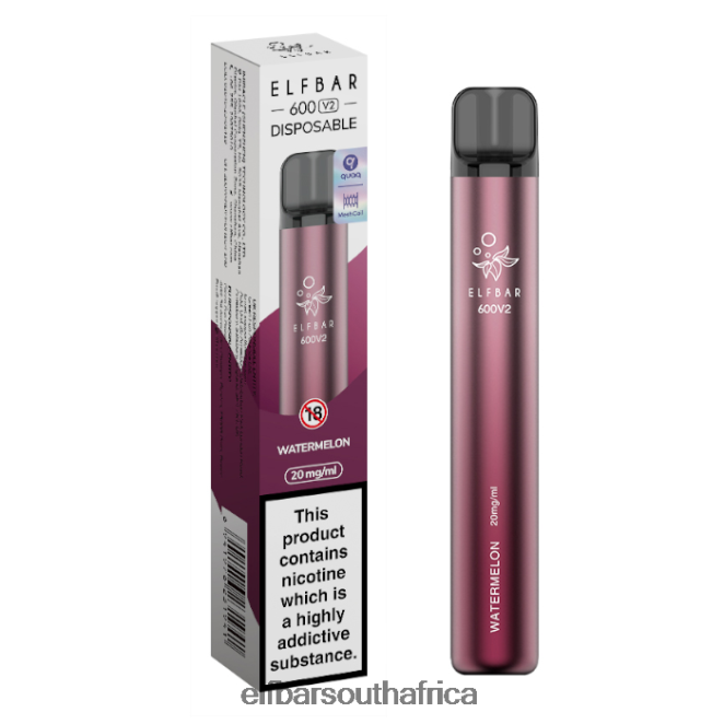 ELFBAR 600V2 Disposable Vape - 20mg 402LXZ4 Watermelon