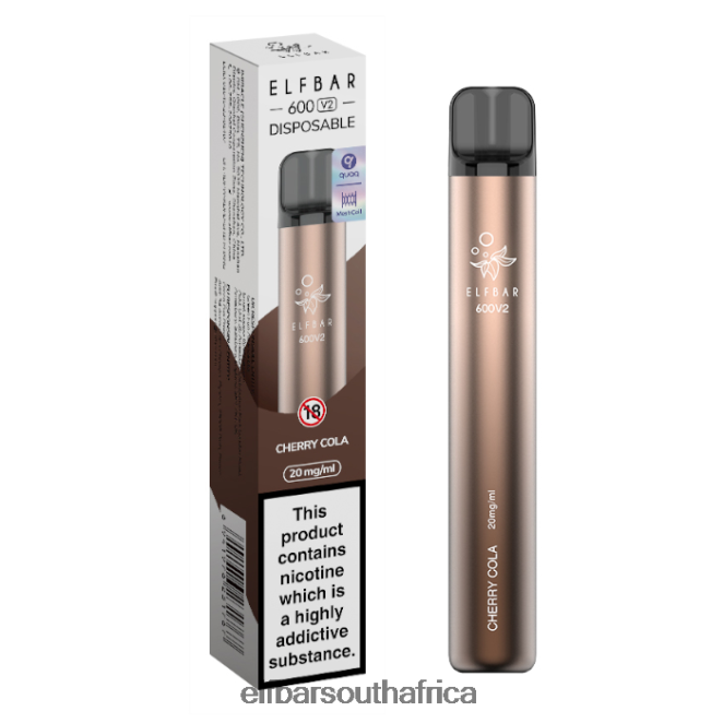 ELFBAR 600V2 Disposable Vape - 20mg 402LXZ8 Cherry Cola