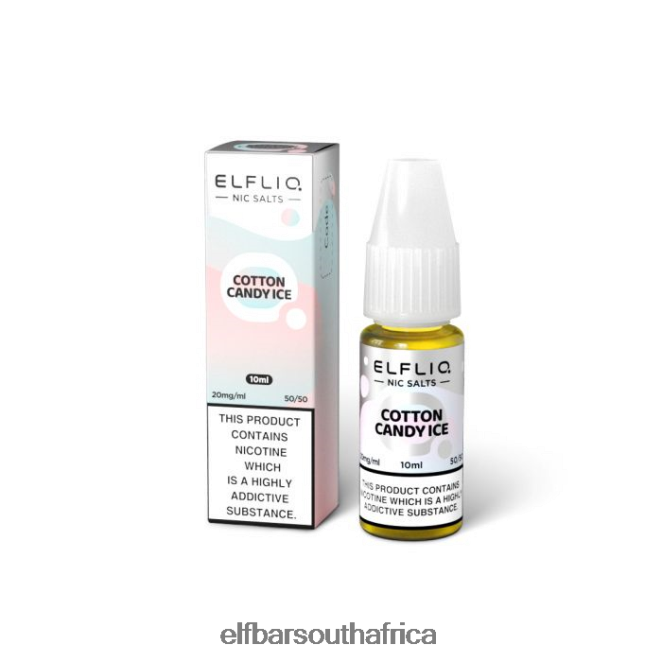 ELFBAR ELFLIQ Cotton Candy Ice Nic Salts - 10ml-20 mg/ml 402LXZ214