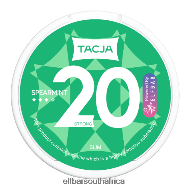 ELFBAR TACJA Nicotine Pouch - Spearmint - 1PK-20mg/g 402LXZ227
