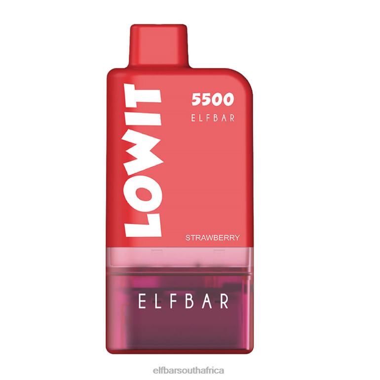 B8D2Z125 ELFBAR Prefilled Pod Kit LOWIT 5500 2%Nic Strawberry Ice