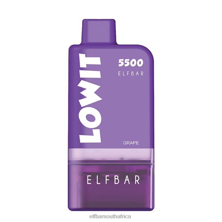 B8D2Z128 ELFBAR Prefilled Pod Kit LOWIT 5500 2%Nic Grape