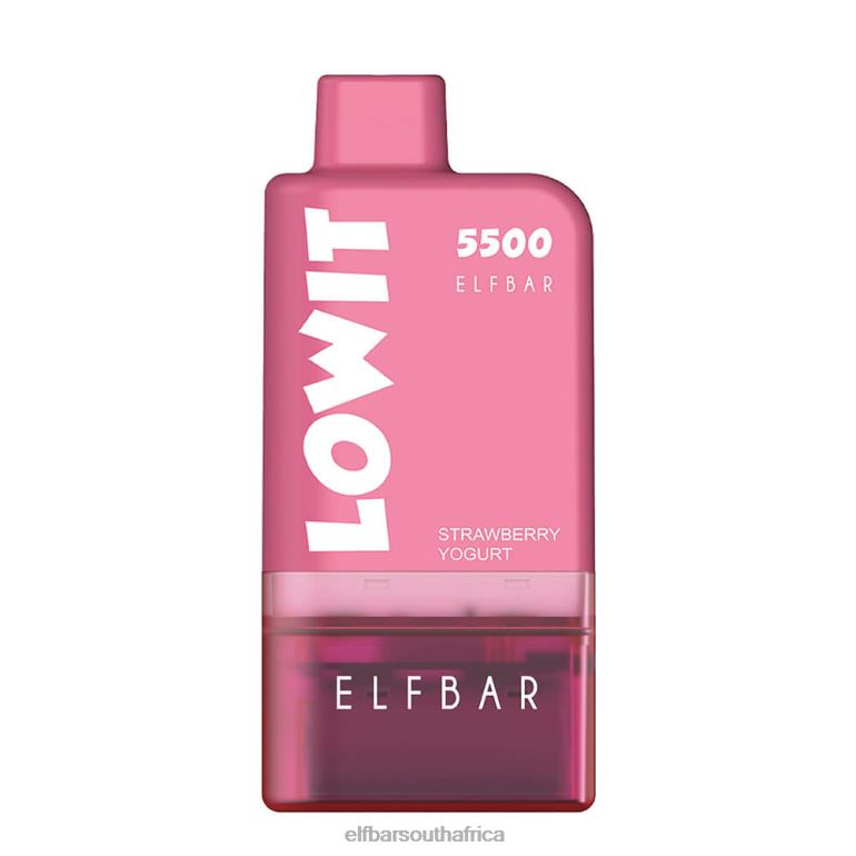 B8D2Z132 ELFBAR Prefilled Pod Kit LOWIT 5500 2%Nic Strawberry Yogurt