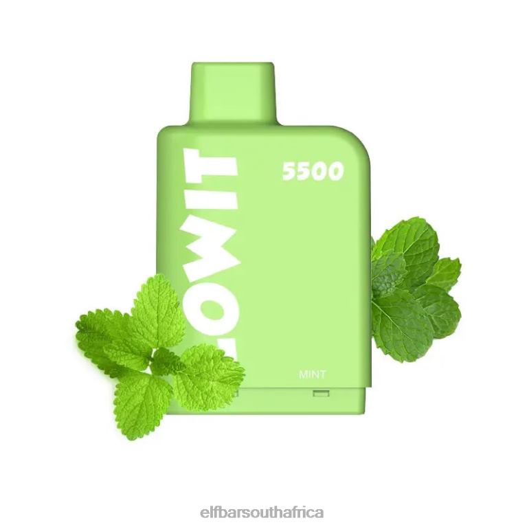 B8D2Z141 ELFBAR Prefilled Pod LOWIT 5500 Puffs 2%Nic Mint