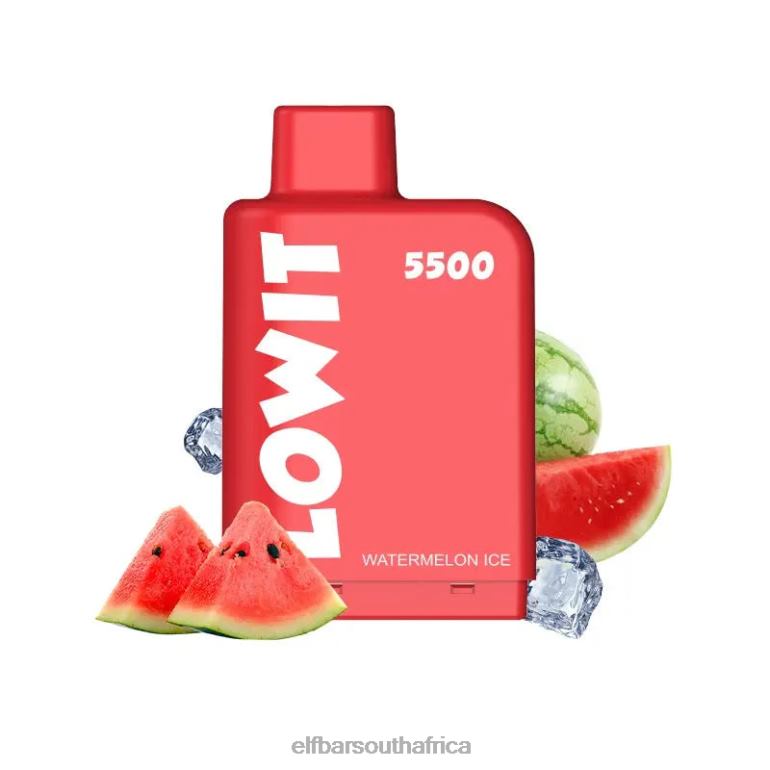 B8D2Z145 ELFBAR Prefilled Pod LOWIT 5500 Puffs 2%Nic Watermelon Ice