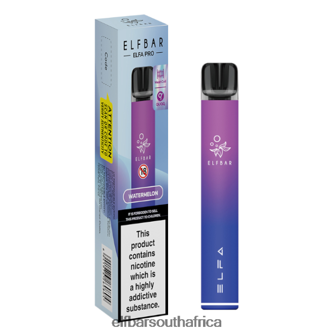 ELFBAR ELFA PRO Pod Kit - Rechargeable 402LXZ67 Aurora Purple + Watermelon Prefilled Pod