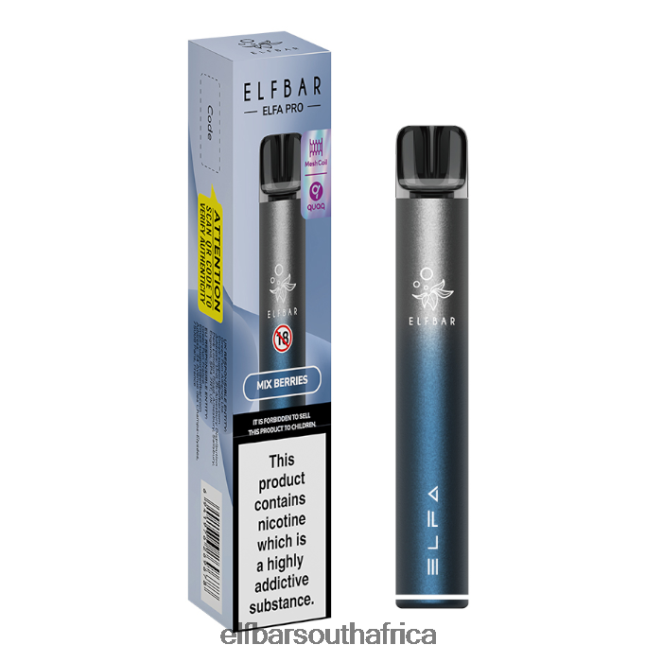 ELFBAR ELFA PRO Pod Kit - Rechargeable 402LXZ70 Twilight Blue + Mixed Berries Prefilled Pod