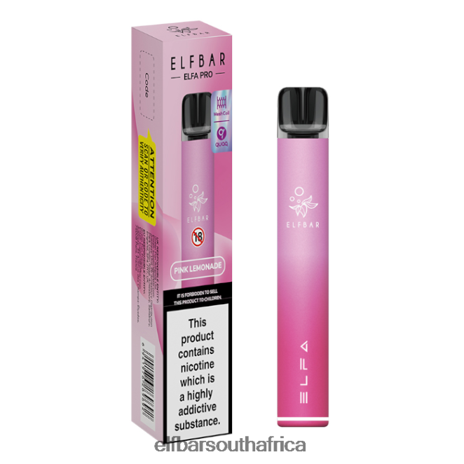 ELFBAR ELFA PRO Pod Kit - Rechargeable 402LXZ72 Pink + Pink Lemonade Prefilled Pod
