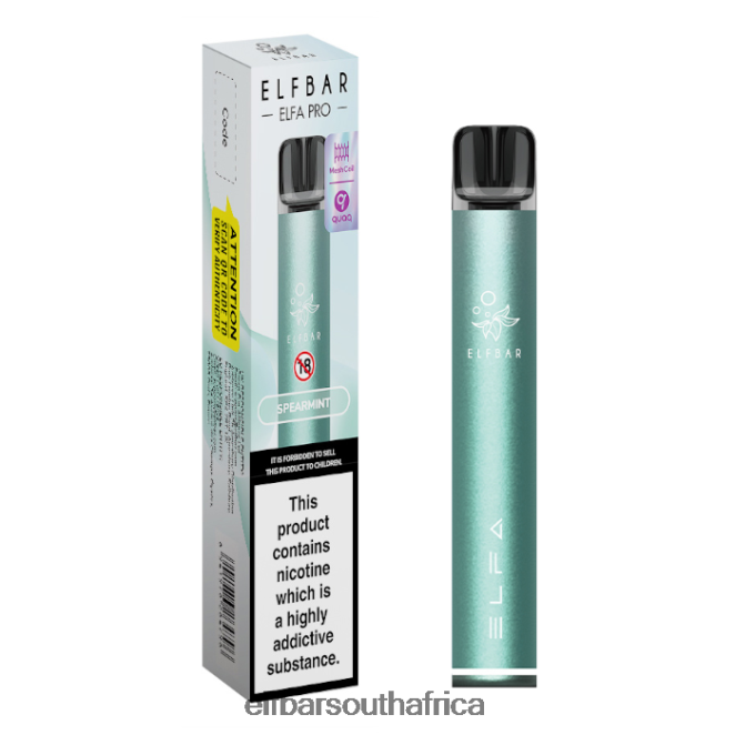 ELFBAR ELFA PRO Pod Kit - Rechargeable 402LXZ77 Twilight Cyan + Spearmint Prefilled Pod