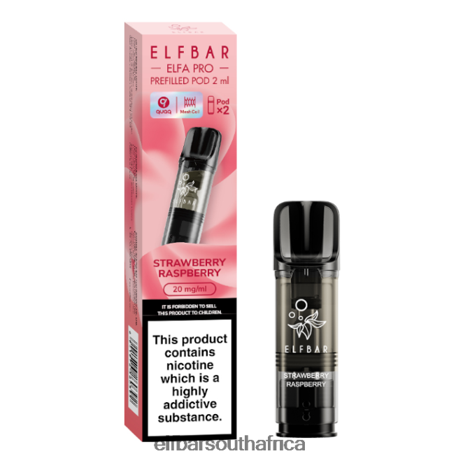 ELFBAR ELFA PRO Prefilled Pods - 20mg - 2PK 402LXZ83 Strawberry Raspberry