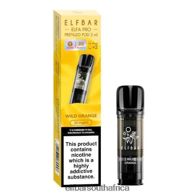 ELFBAR ELFA PRO Prefilled Pods - 20mg - 2PK 402LXZ95 Wild Orange