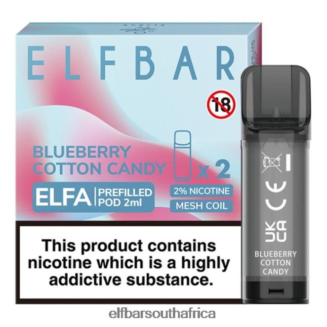 ELFBAR Elfa Pre-Filled Pod - 2ml - 20mg (2 Pack) 402LXZ122 Raspberry Watermelon