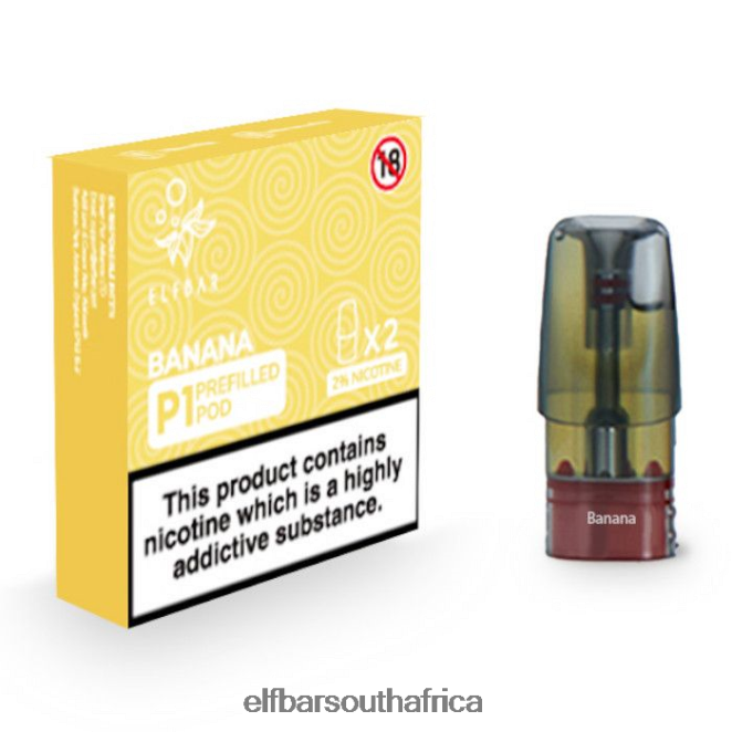 ELFBAR Mate 500 P1 Pre-Filled Pods - 20mg (2 Pack) 402LXZ143 Banana