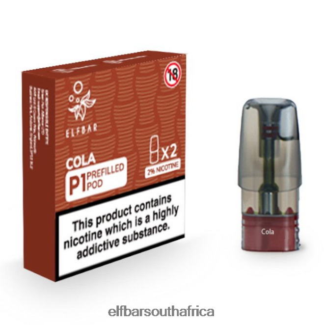 ELFBAR Mate 500 P1 Pre-Filled Pods - 20mg (2 Pack) 402LXZ148 Cola