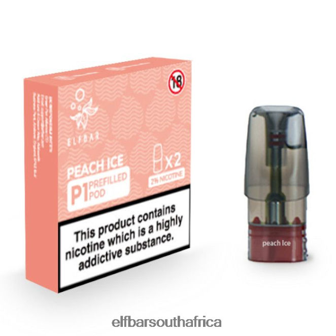 ELFBAR Mate 500 P1 Pre-Filled Pods - 20mg (2 Pack) 402LXZ152 Peach Ice