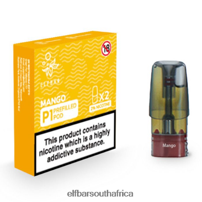 ELFBAR Mate 500 P1 Pre-Filled Pods - 20mg (2 Pack) 402LXZ153 Mango
