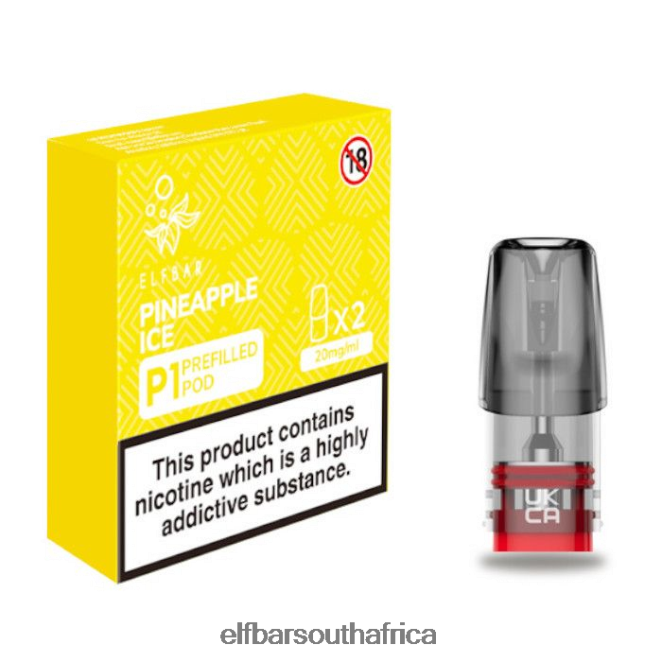 ELFBAR Mate 500 P1 Pre-Filled Pods - 20mg (2 Pack) Pineapple Ice 402LXZ151